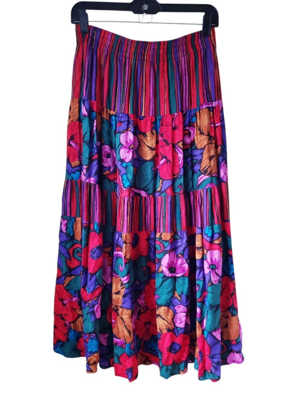 Vintage Napa Valley Floral Print Skirt